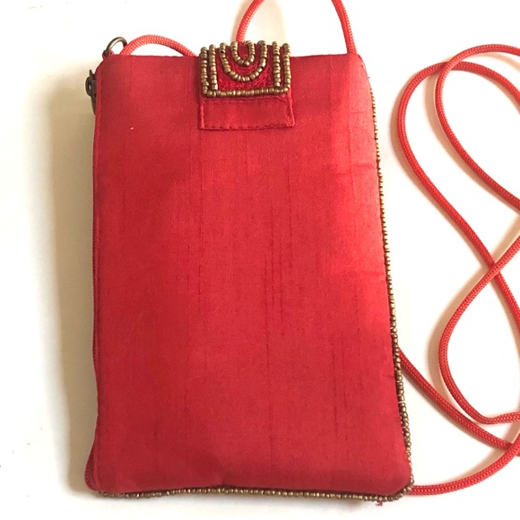 Hand Made Fabric Crossbody Phone Bag - Picture 2 of 9